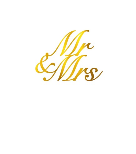 Face Topper - Mr and Mrs